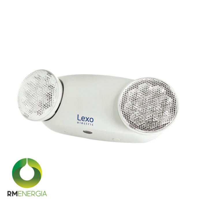 Equipo de emergencia LED 2X1.2W 1.5 horas con enchufe