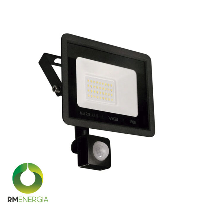 Proyector de Área LED 50W con sensor IP65 6500K