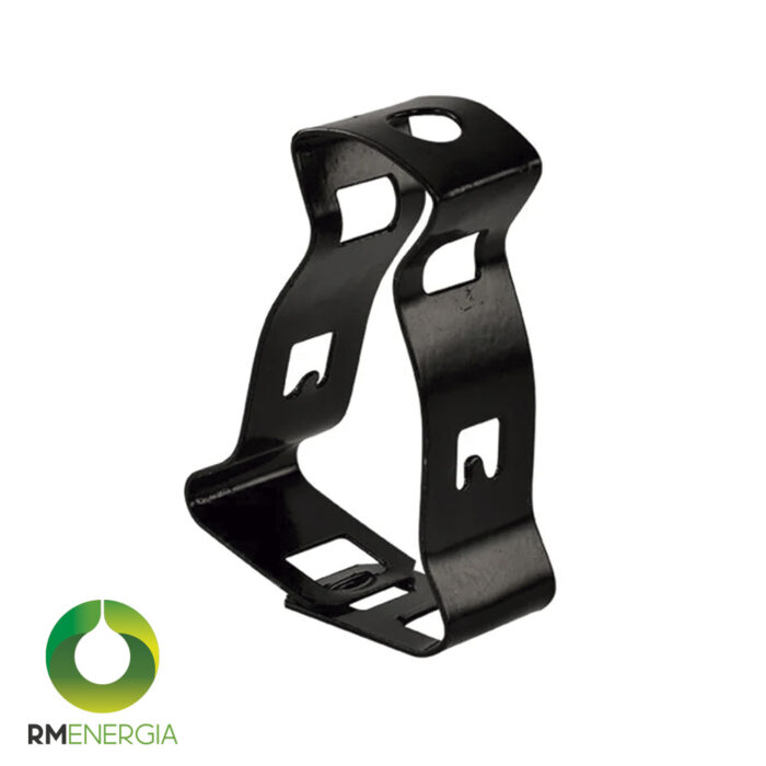 Abrazadera de Metal Negra Eclipsable para Tubería EMT 20mm a 25mm