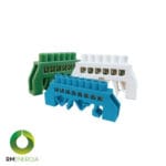 Barra de Bronce Aislante 8 Polos — RM Energía Inteligente