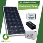 Kit Solar Básico Off Grid – Iluminación y Carga — RM Energía Inteligente