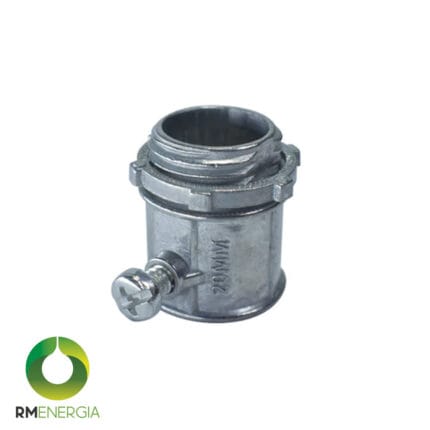 Terminal Emt 20 Mm | Unión Tubería Metálica a Caja | Canalización Eléctrica — RM Energía Inteligente