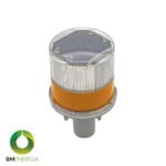 Baliza Destellante Solar para Cono Amarilla | Alta Visibilidad IP68 | 120H de Autonomía — detalle 1