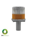 Baliza Destellante Solar para Cono Amarilla | Alta Visibilidad IP68 | 120H de Autonomía — RM Energía Inteligente