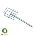 Brazo Acero Galvanizado 1½″ X 800 Mm | Alta Resistencia Exterior | Uso en Alumbrado Público — RM Energía Inteligente