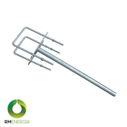 Brazo Acero Galvanizado 1½″ X 800 Mm | Alta Resistencia Exterior | Uso en Alumbrado Público — RM Energía Inteligente