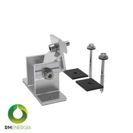 Conector Tipo L Ajustable para Paneles Solares | Unión Estructura Fotovoltaica — detalle 1