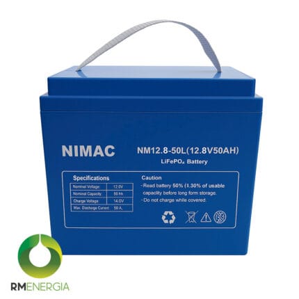 Batería de Litio Lifepo₄ 12.8V 50AH Nimac NM12.8-50L — RM Energía Inteligente