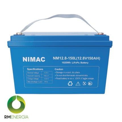 Batería de Litio Lifepo₄ 12.8V 150AH Nimac NM12.8-150L — RM Energía Inteligente