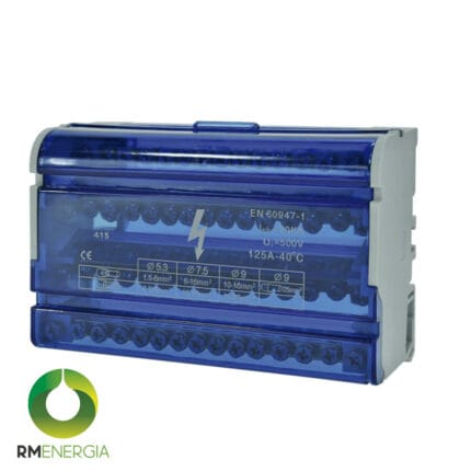 Repartidor Tetrapolar 4 Barras 15 Posiciones 125A — RM Energía Inteligente