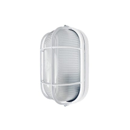 Tortuga Oval de Aluminio con Reja E27 IP44 — RM Energía Inteligente