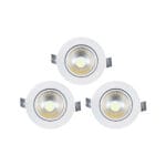 Pack 3 Focos Dicroicos LED 5W Blancos 3000K — RM Energía Inteligente