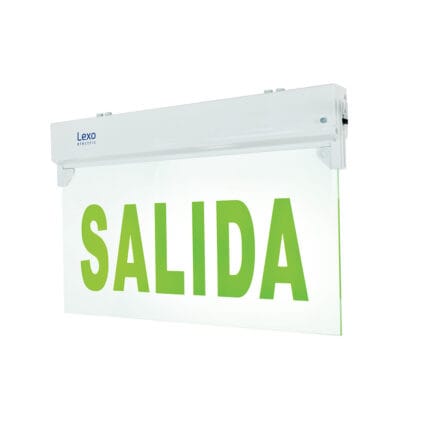 Banderola LED de emergencia “Salida” IP20 — RM Energía Inteligente