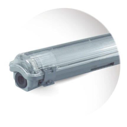 Equipo Estanco 1X20W con Tubo LED 6500K — RM Energía Inteligente