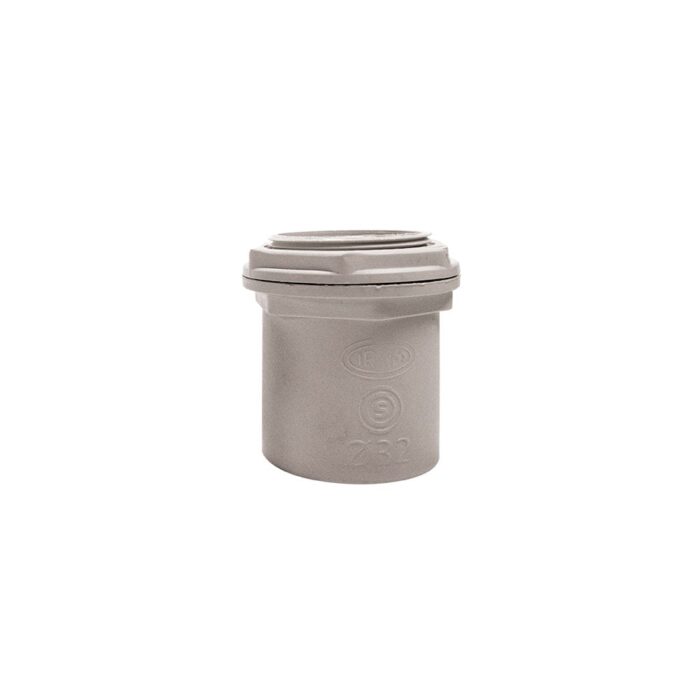 Terminal para Tubería Rígida 32MM Gris Libre de Halógeno