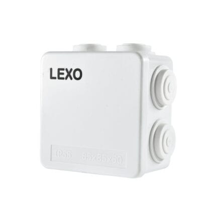 Caja Estanca con Salida 85X85X50MM IP55 — RM Energía Inteligente