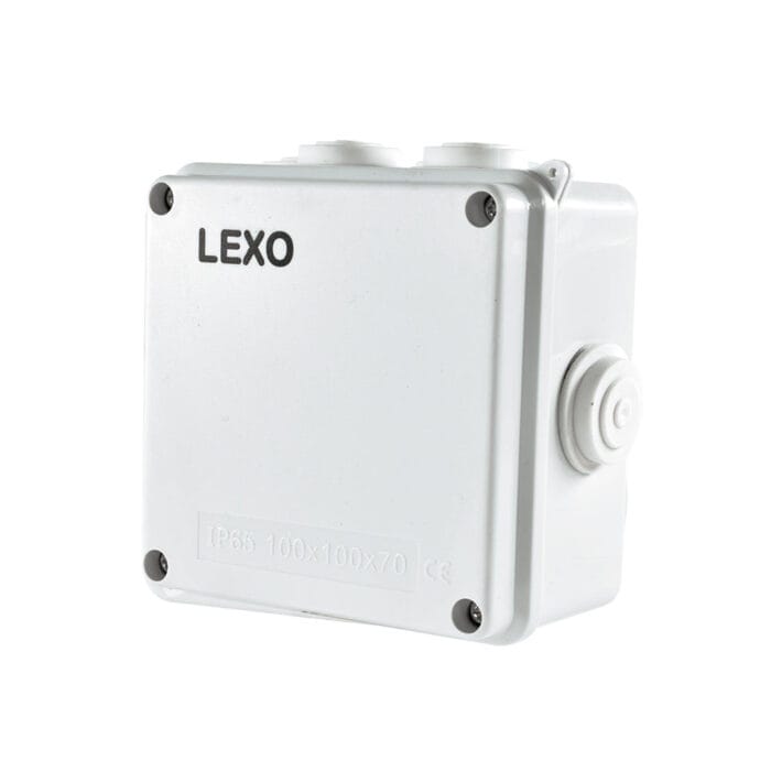 Caja Estanca con Salida 100X100X70MM IP65 con Tornillos