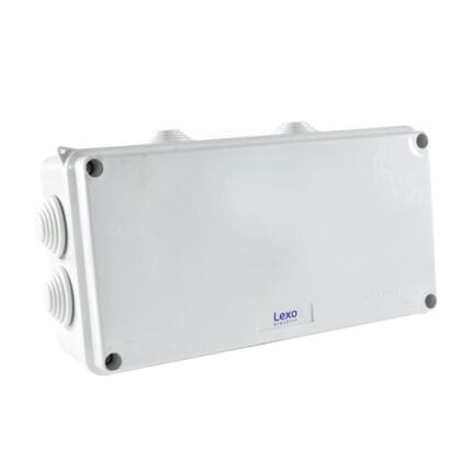 Caja Estanca con Salida 200X100X70MM IP65 con Tornillos — RM Energía Inteligente