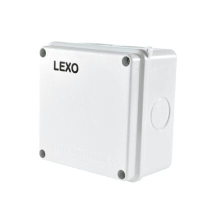 Caja Estanca 100X100X70MM con Tornillo 2 Conos Dentro — RM Energía Inteligente