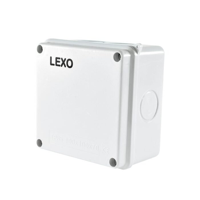 Caja Estanca 100X100X70MM con Tornillo 2 Conos Dentro