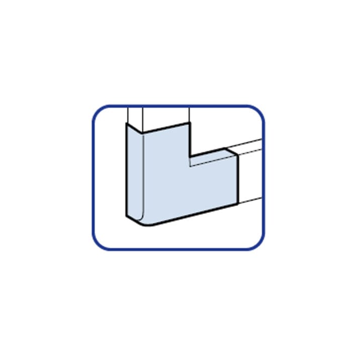Angulo Plano para Canaleta Pvc 20X10MM