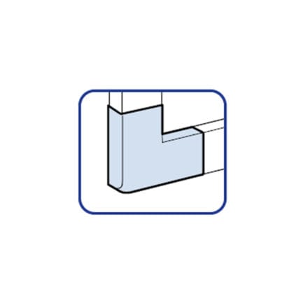 Angulo Plano para Canaleta Pvc 100X50MM — RM Energía Inteligente