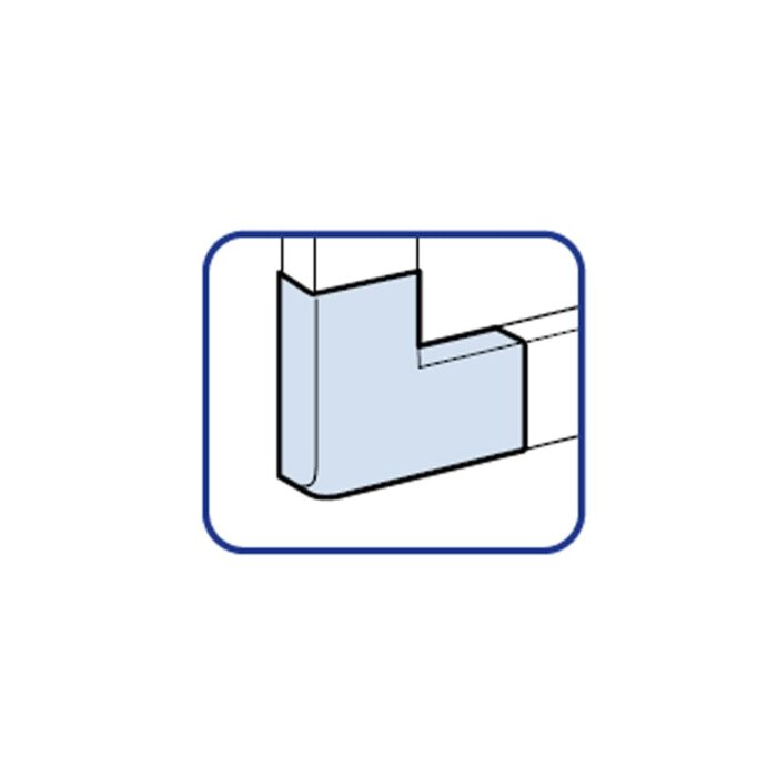 Angulo Plano para Canaleta Pvc 100X50MM