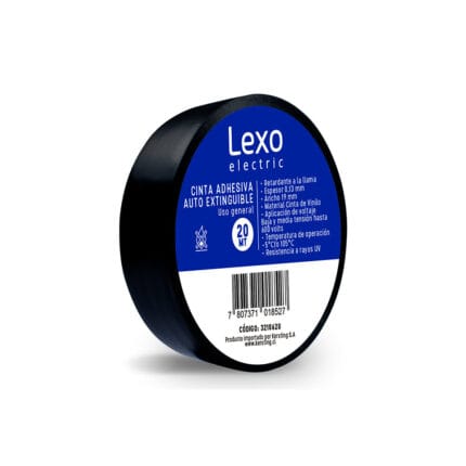 Cinta Aislante Vinílico 19 Mm 20 Metros Negra — RM Energía Inteligente