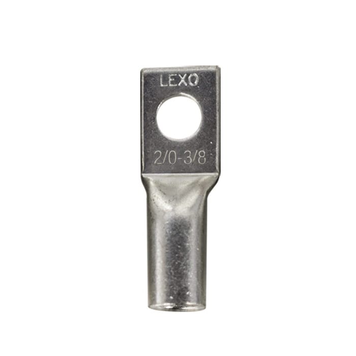 Terminal Compresión Ojo Cobre Estañado 2/0 Awg -3/8 Bolsa 10 Unidades