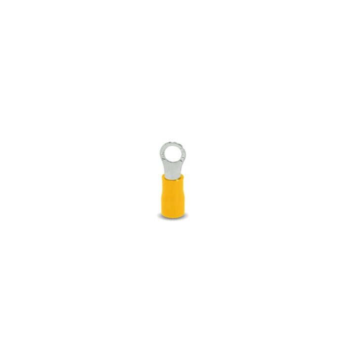 Terminal Anillo Amarillo 10-12AWG 4,3MM Bolsa 50 Unidades