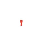 Terminal Hembra Aislado Rojo 16-22AWG Bolsa 50 Unidades — RM Energía Inteligente