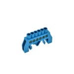 Barra Bronce Aislada Riel Din Azul 6 Polos — RM Energía Inteligente