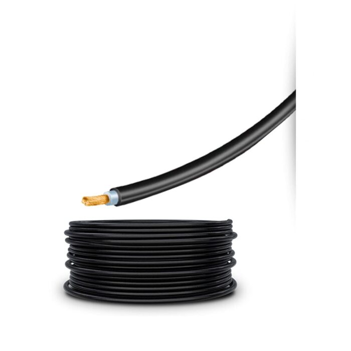 Cable Solar Xlpo Rollo de 300 Metros 4MM Negro