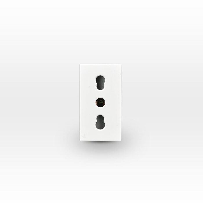 Módulo Toma Corriente 2P+T 10A/16A 250V Blanco