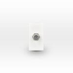 Módulo Toma Tv Tipo F Coaxial Blanco — RM Energía Inteligente