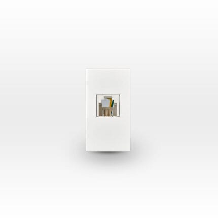 Módulo Conector RJ11 Telefónico Blanco — RM Energía Inteligente