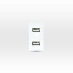 Módulo Toma Usb 5V C.c. 1100MA Blanco — RM Energía Inteligente