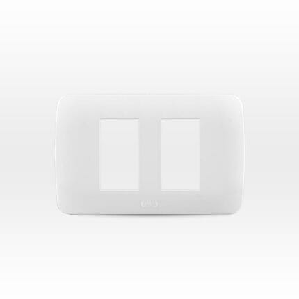 Placa 2 Módulos Color Blanco — RM Energía Inteligente
