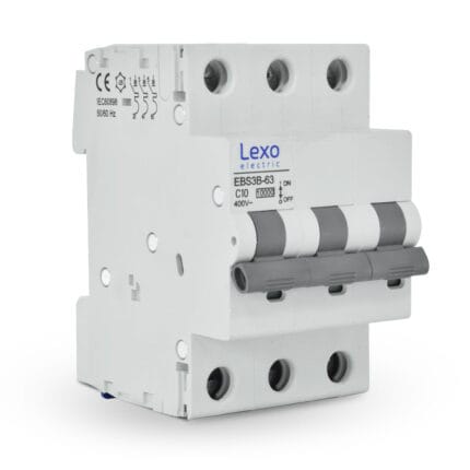 Interruptor Automático 3X10A Curva C 10KA — RM Energía Inteligente