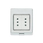 Contenedor IP55 con Tomacorriente Doble 10A 250V Blanco — RM Energía Inteligente