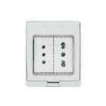 Contenedor IP55 con Tomacorriente Doble 10A Mas 10/16A 250V Blanco — RM Energía Inteligente