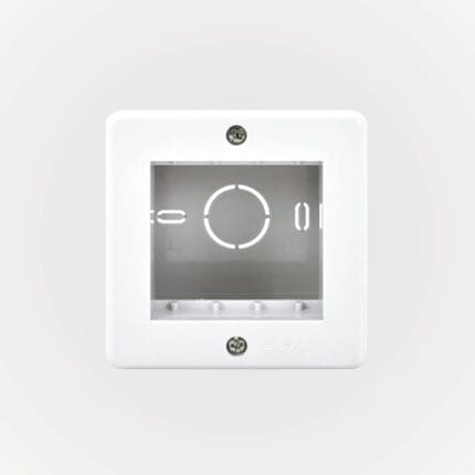 Casquete Sobrepuesto IP20 2 Módulos Blanco — RM Energía Inteligente