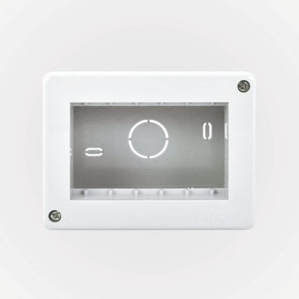 Casquete Sobrepuesto IP20 3 Módulos Blanco — RM Energía Inteligente