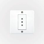 Casquete IP20 con Tomacorriente Simple 10A 250V Blanco — RM Energía Inteligente