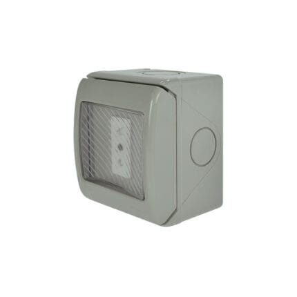 Casquete Hidrobox Toma Corriente Simple 10A — RM Energía Inteligente