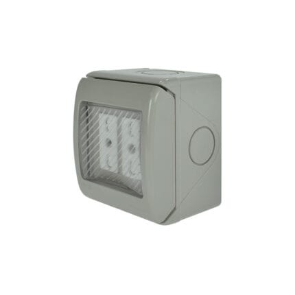 Casquete Hidrobox Toma Corriente Doble 10/16A — RM Energía Inteligente