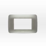 Placa 3 Módulos Color Plata — RM Energía Inteligente