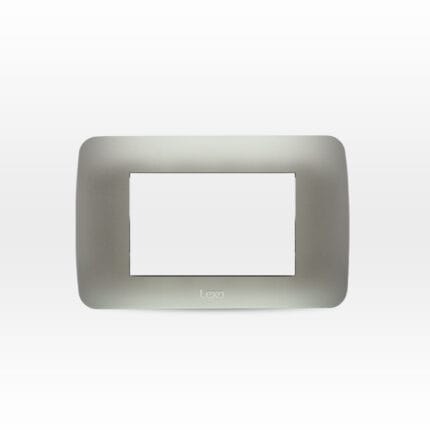 Placa 3 Módulos Color Plata — RM Energía Inteligente