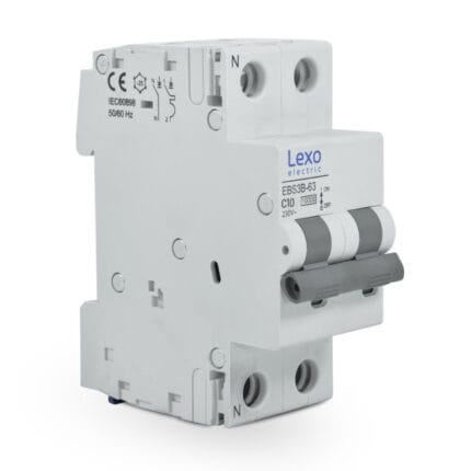 Interruptor Automático 1P+N 10A Curva C 10KA — RM Energía Inteligente