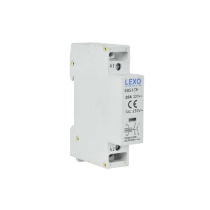 Contactor Modular Riel Din 35MM 20A 230V 2NO IP20 — RM Energía Inteligente